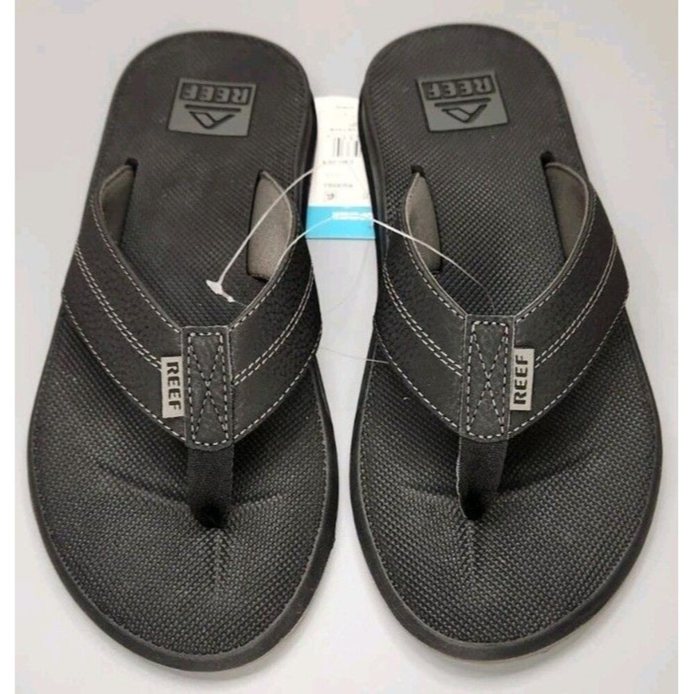 Reef Element TQT Sandals Black Thong Flip Flop Bottle Opener Mens Sizes 8 New